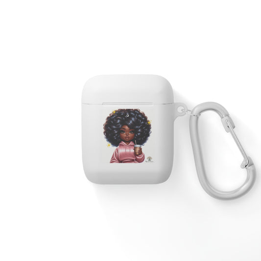 Coffee & Curls: Custom AirPods Case Cover